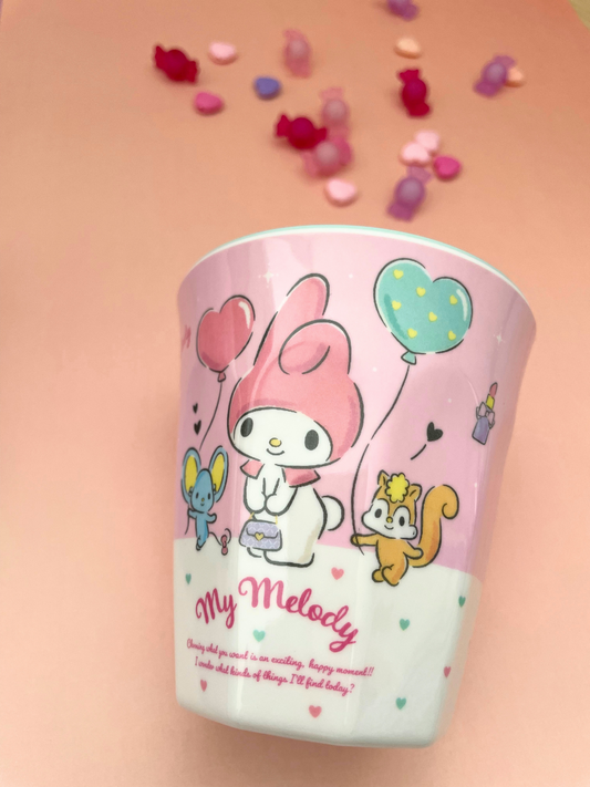 MYMELODY pink Melamine Cup